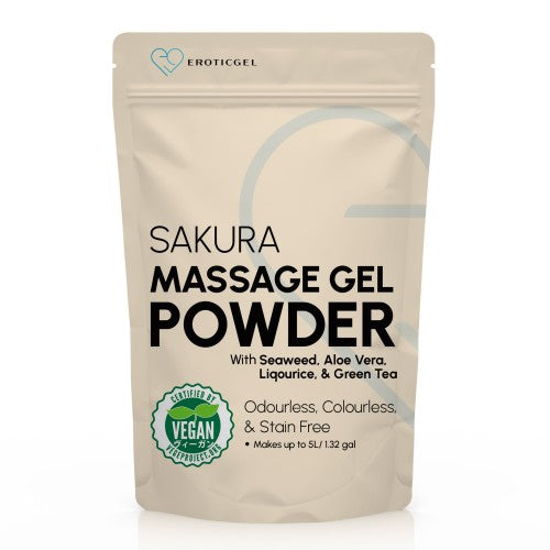 Eroticgel | Massage Gel Powder Resealable Sachet 50g - Sakura