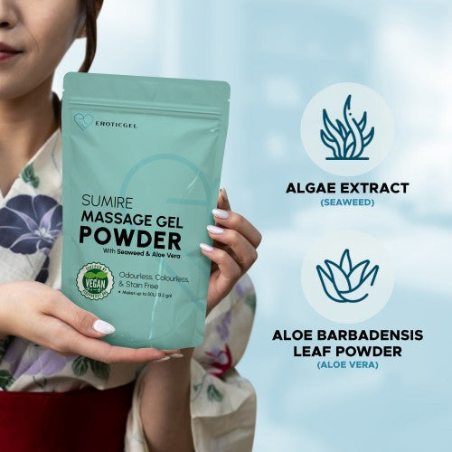 Eroticgel | Nuru Vegan Massage Gel Powder SUMIRE 500g - Makes 50 Litres