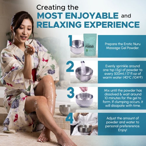 Eroticgel | Nuru Vegan Massage Gel Powder SUMIRE 500g - Makes 50 Litres