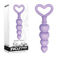 Evolved Sweet Treat - Purple 11.5cm Beaded Butt Plug with Handle
