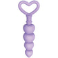 Evolved Sweet Treat - Purple 11.5cm Beaded Butt Plug with Handle