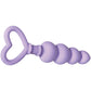 Evolved Sweet Treat - Purple 11.5cm Beaded Butt Plug with Handle