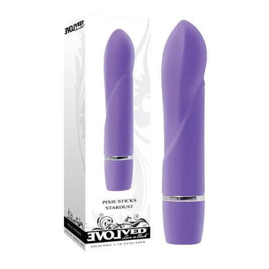 Evolved Pixie Sticks Stardust - Purple 9.5cm (3.75") Mini Vibrator