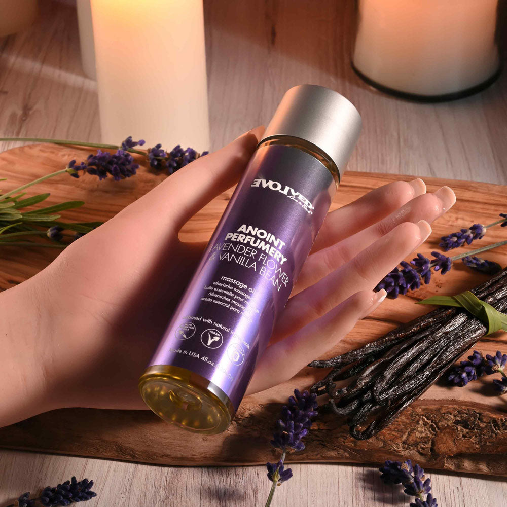 Evolved ANOINT PERFUMERY - Lavender Flower & Vanilla Bean Massage Oil 120ml