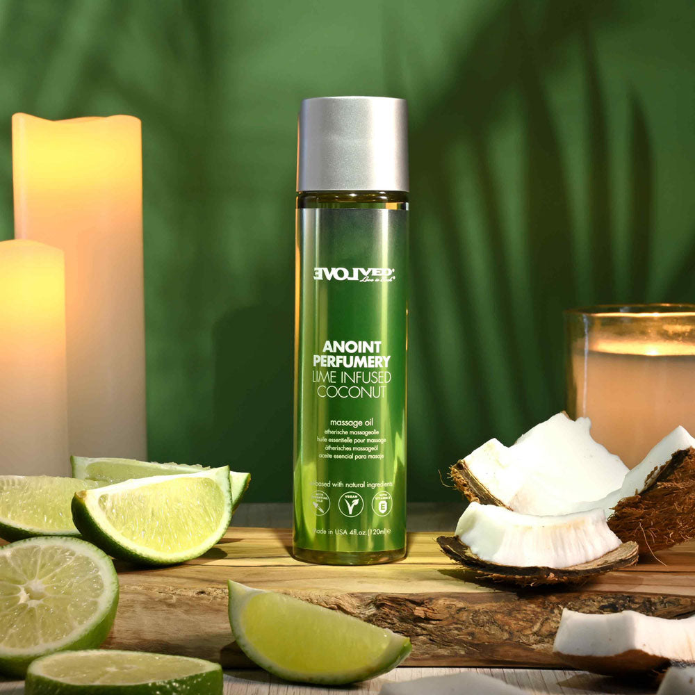 Evolved ANOINT PERFUMERY - Lime Infused Coconut Massage Oil 120ml