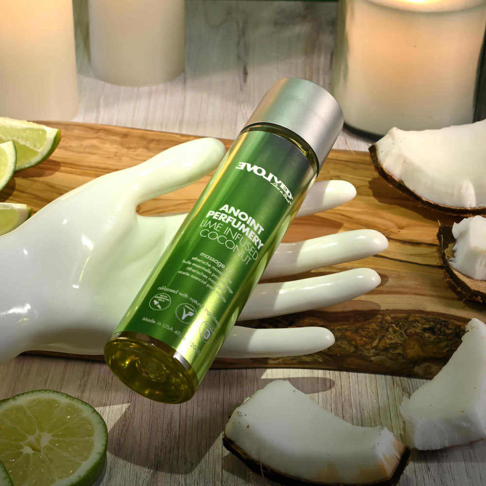 Evolved ANOINT PERFUMERY - Lime Infused Coconut Massage Oil 120ml