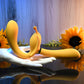 Evolved THE MONARCH Couples Vibrator - Triple Shaft Strapless Strap-On Vibrator