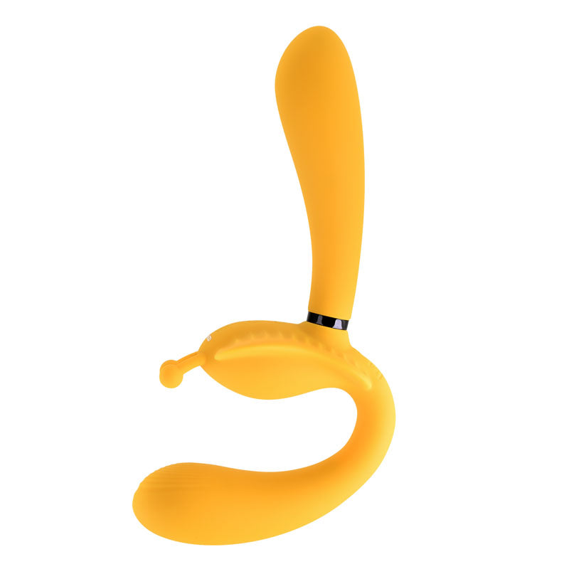Evolved THE MONARCH Couples Vibrator - Triple Shaft Strapless Strap-On Vibrator