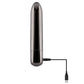 Evolved REAL SIMPLE Black Chrome 10cm USB Rechargeable Bullet Vibrator