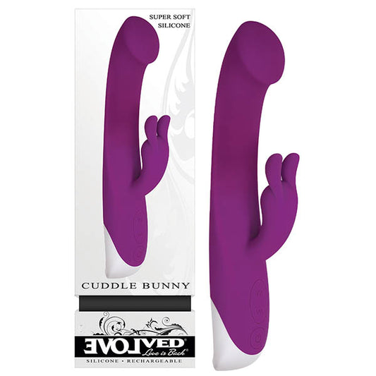 Evolved Cuddle Bunny - Purple 20.8cm (8.2") Flexible Dual Rabbit Vibrator