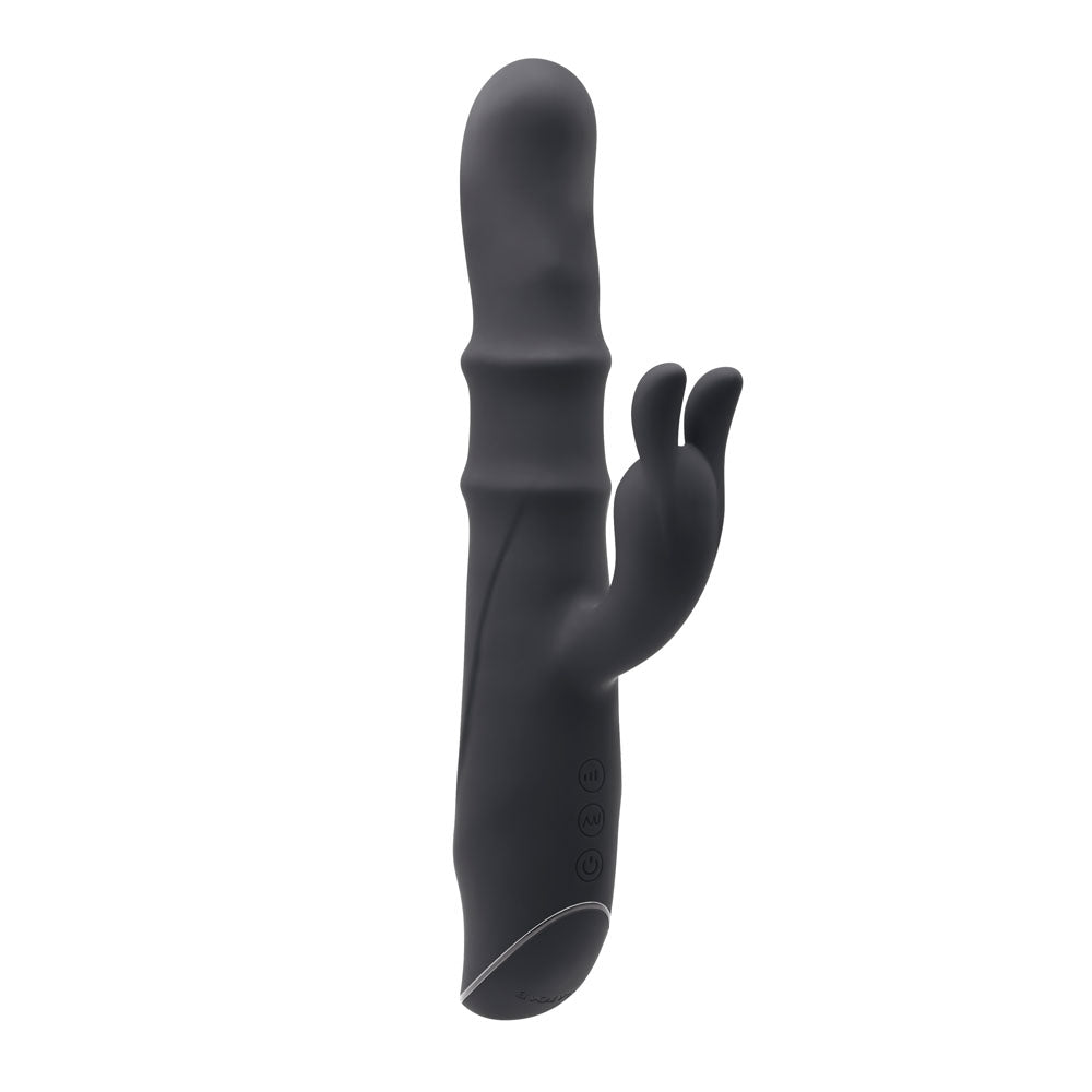 Evolved RINGMASTER Black 23.1cm USB Rechargeable Rabbit Vibrator