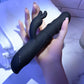Evolved RINGMASTER Black 23.1cm USB Rechargeable Rabbit Vibrator