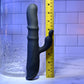 Evolved RINGMASTER Black 23.1cm USB Rechargeable Rabbit Vibrator