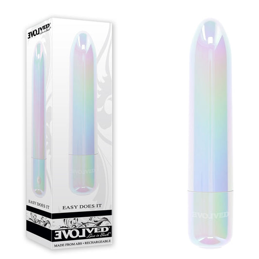 Evolved EASY DOES IT - Pearlescent White 10cm Bullet Vibrator