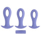 Evolved HOLE PUNCH PLUG SET - Purple Butt Plugs with Interchangeable Bullet - Set of 3 Sizes