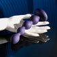 Evolved PLEASURE ORBIT - Navy Blue 17.8cm Twirling & Vibrating Anal Beads with Remote