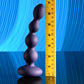 Evolved PLEASURE ORBIT - Navy Blue 17.8cm Twirling & Vibrating Anal Beads with Remote