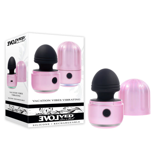 Evolved VACATION VIBES VIBRATING Pink/Black 8.5cm Stimulator