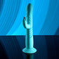 Evolved BUNNY HOP - Teal 25.1cm Thrusting Rabbit Vibrator with Suction Base