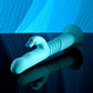 Evolved BUNNY HOP - Teal 25.1cm Thrusting Rabbit Vibrator with Suction Base