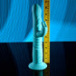 Evolved BUNNY HOP - Teal 25.1cm Thrusting Rabbit Vibrator with Suction Base