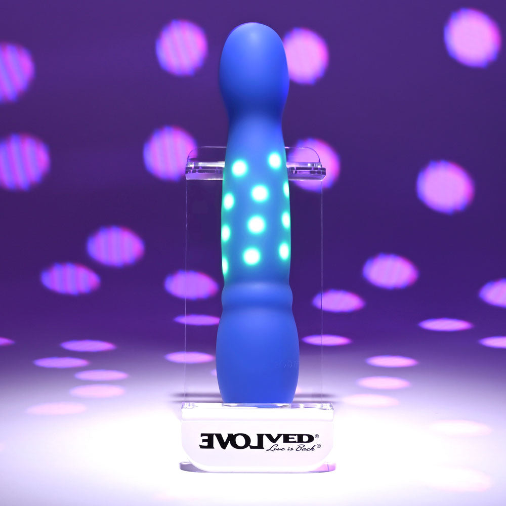Evolved DISCO DIVA - Blue 20.9cm USB Rechargeable Light Up Vibrator