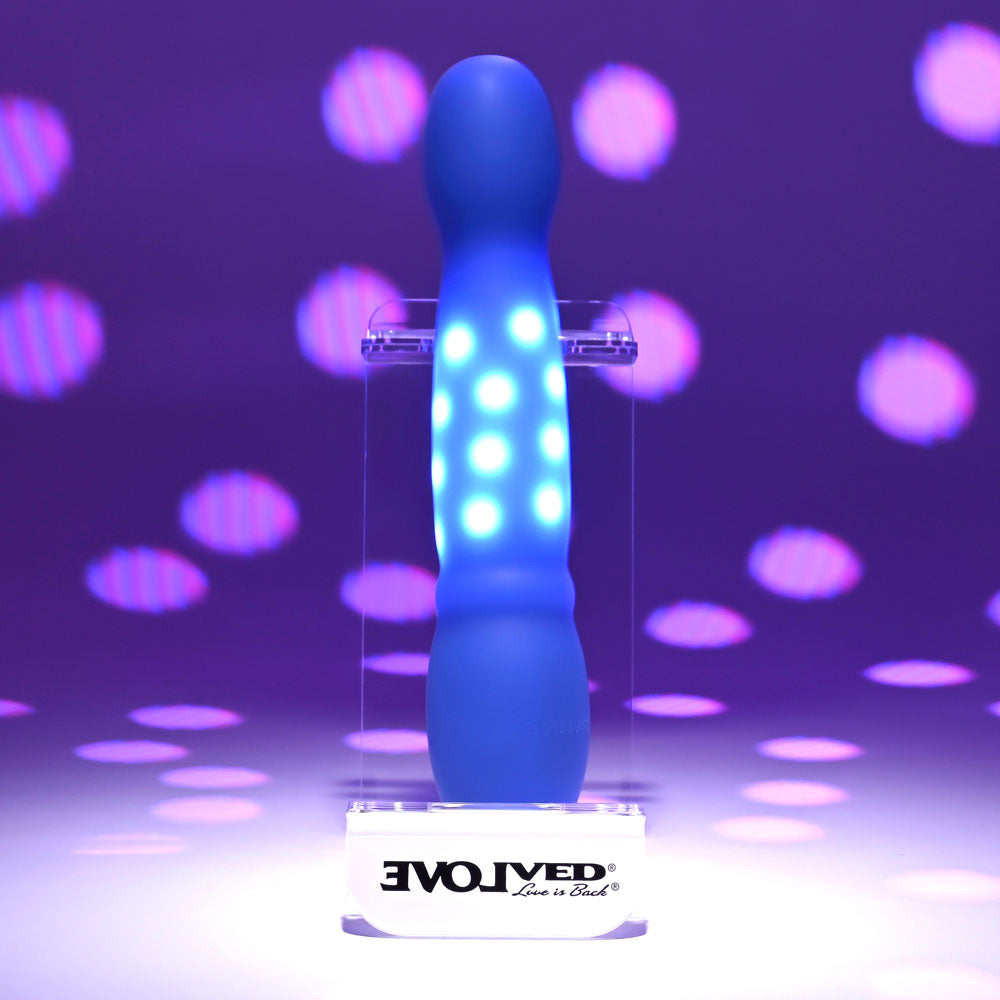 Evolved DISCO DIVA - Blue 20.9cm USB Rechargeable Light Up Vibrator
