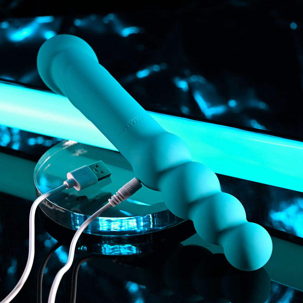 Evolved FLIP FLOP - Blue 23.1cm USB Rechargeable Dual Ended Vibrator