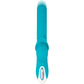 Evolved The Show Stopper - Teal 23.5cm Thrusting Twirling Rabbit Vibrator