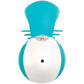 Evolved The Show Stopper - Teal 23.5cm Thrusting Twirling Rabbit Vibrator