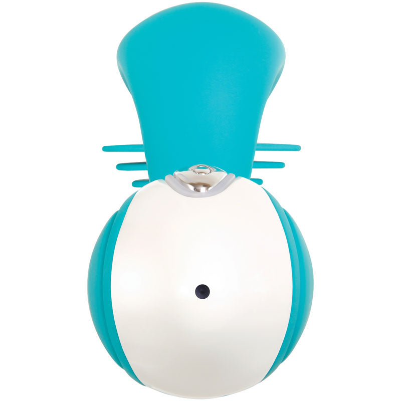Evolved The Show Stopper - Teal 23.5cm Thrusting Twirling Rabbit Vibrator
