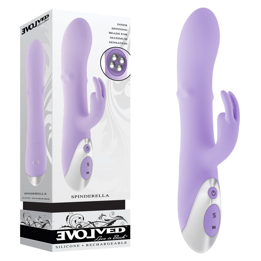 Evolved SPINDERELLA - Rotating Beads Rabbit Vibrator