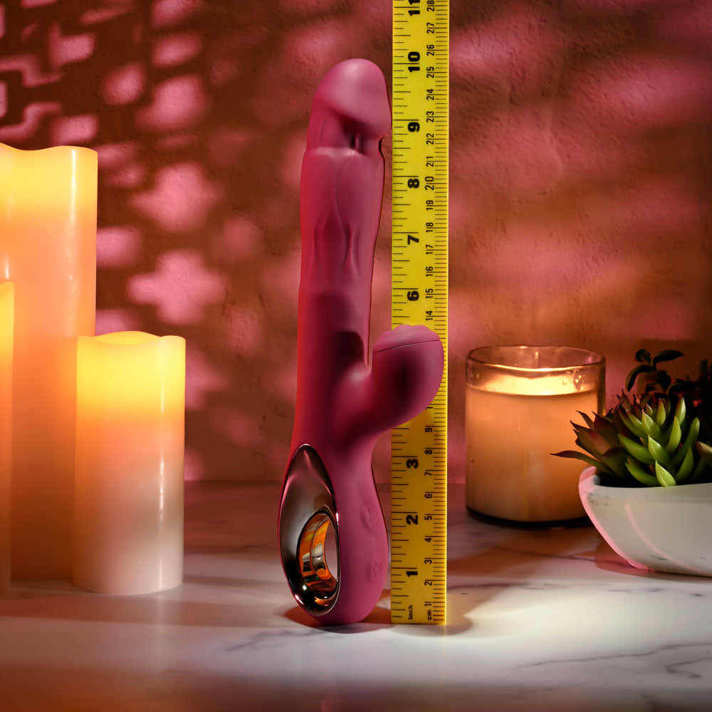 Evolved BURSTING WITH PLEASURE Vibrator with Tapping Clitoral Stimulator