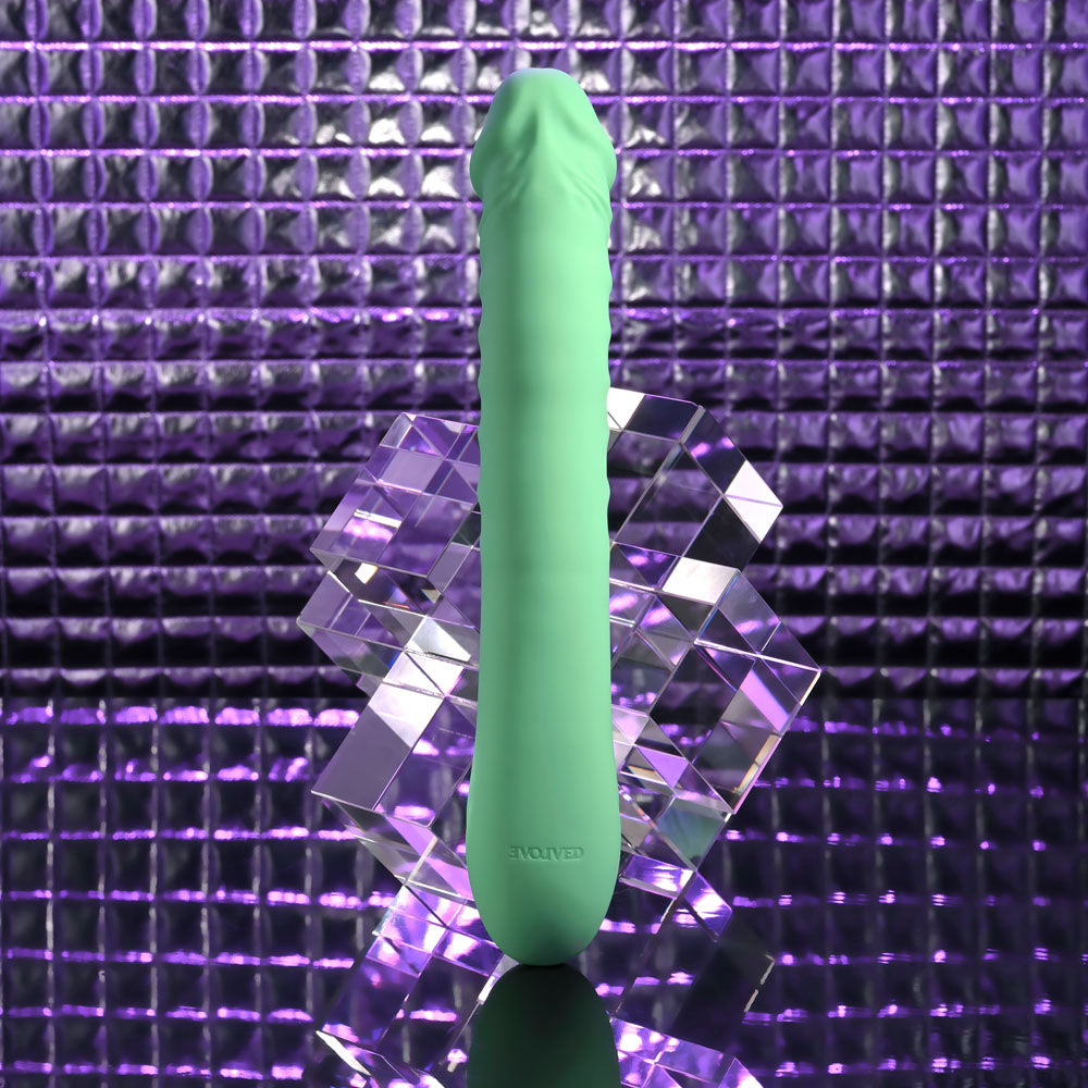 Evolved FULL THROTTLE - Mint Green 24.1cm USB Rechargeable Vibrator