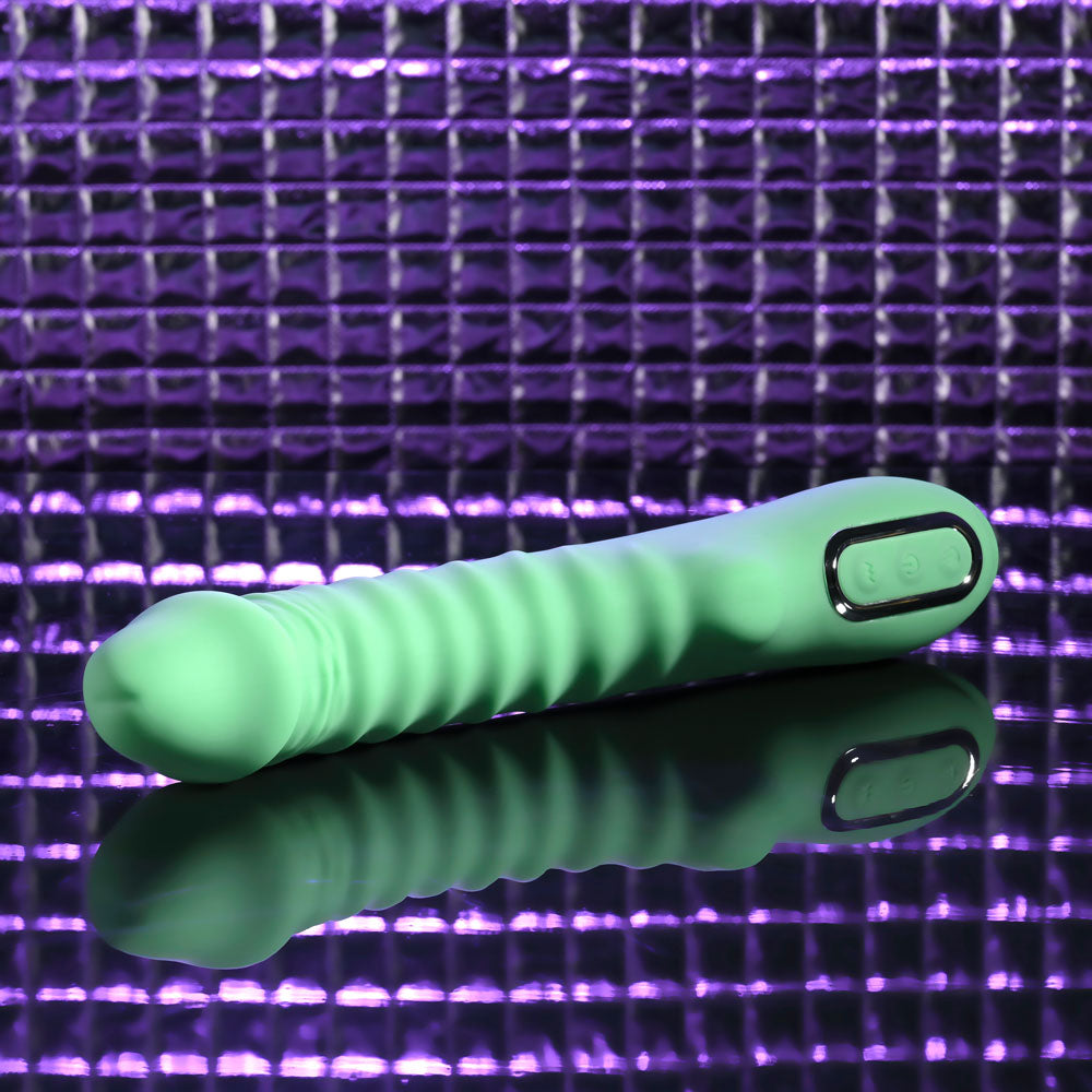 Evolved FULL THROTTLE - Mint Green 24.1cm USB Rechargeable Vibrator