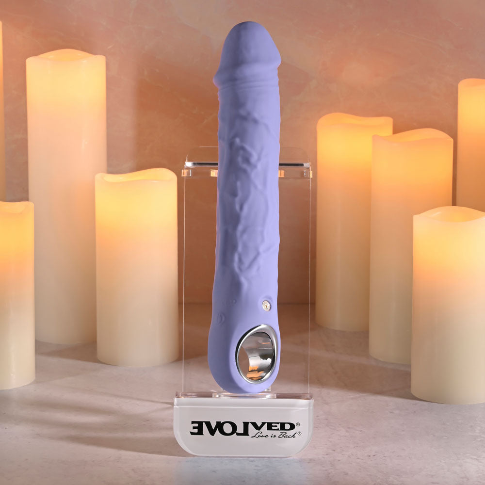 Evolved LARGE PURPLE FANTASY - Purple 21.8cm USB Rechargeable Vibrator