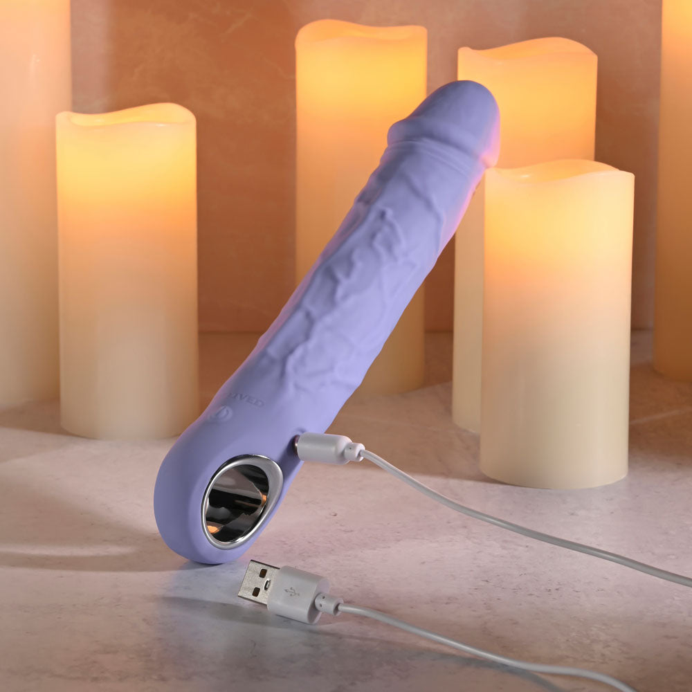 Evolved LARGE PURPLE FANTASY - Purple 21.8cm USB Rechargeable Vibrator