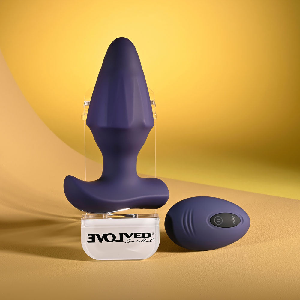 Evolved STARBURST Vibrating Butt Plug with Wireless Remote