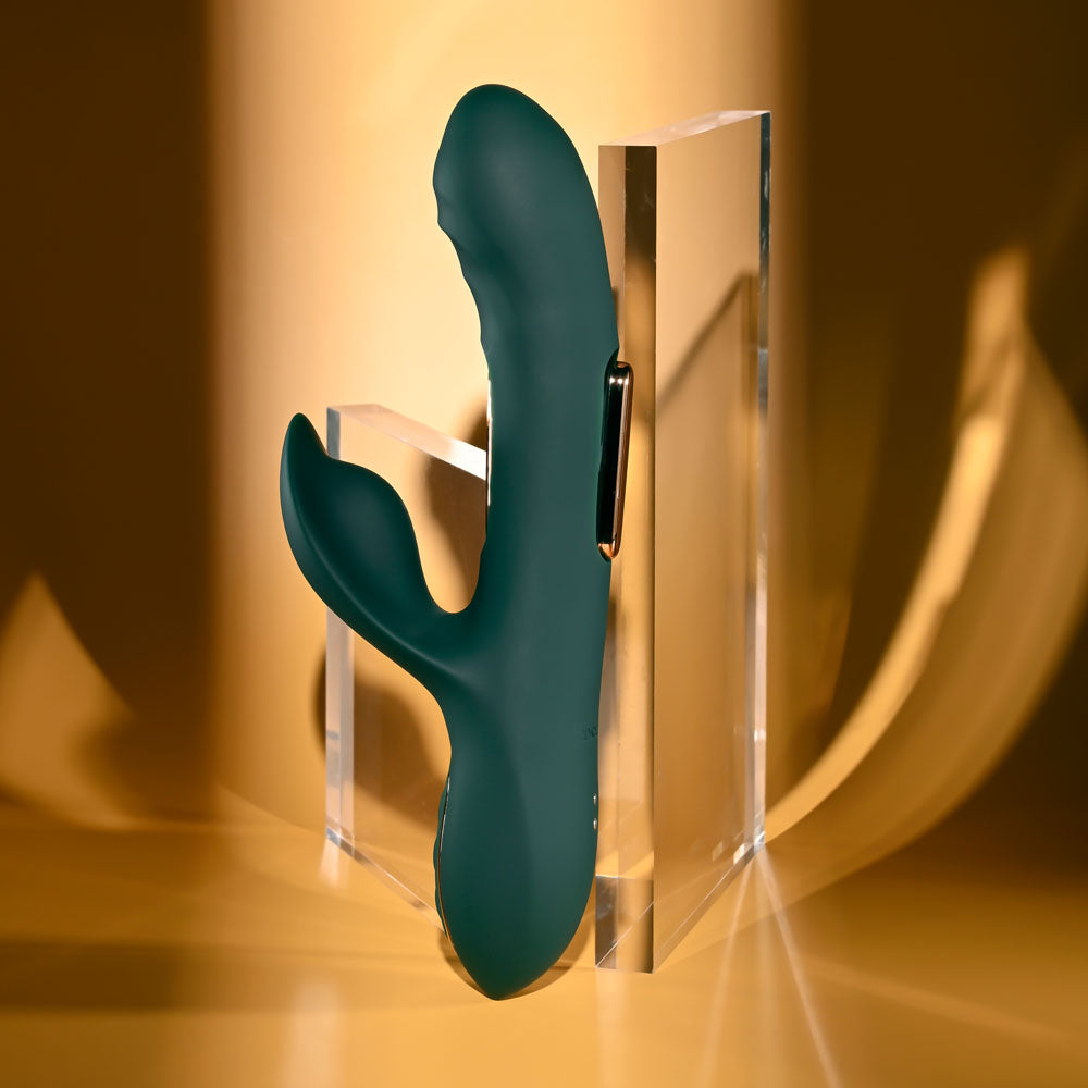 Evolved HEART OF GOLD Dual Tapping Rabbit Vibrator