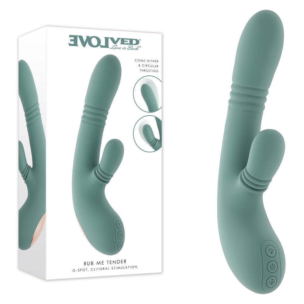 Evolved RUB ME TENDER Gyrating & Thrusting Rabbit Vibrator