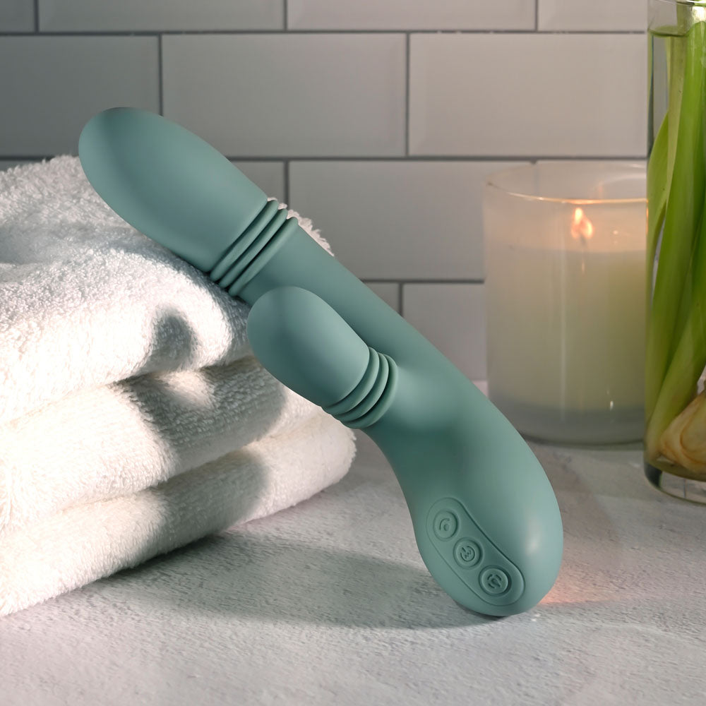 Evolved RUB ME TENDER Gyrating & Thrusting Rabbit Vibrator
