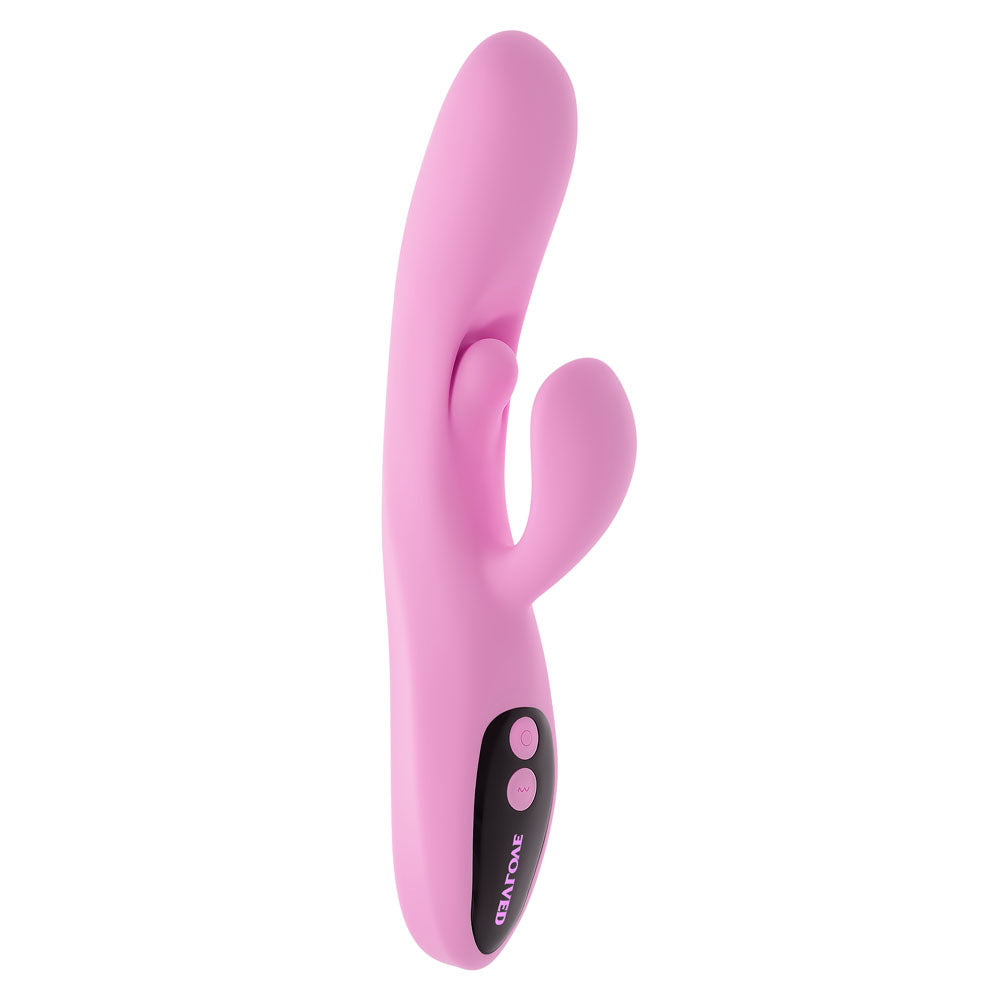 Evolved PUSH THE BUTTON Rabbit Vibrator with G-Spot Bud