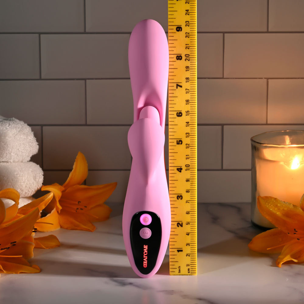 Evolved PUSH THE BUTTON Rabbit Vibrator with G-Spot Bud