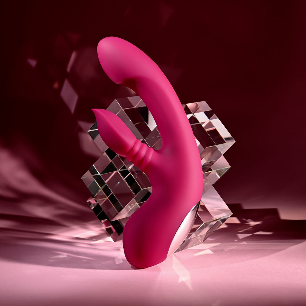 Evolved GENTLE PERSUASION Come-Hither Thrusting Rabbit Vibrator
