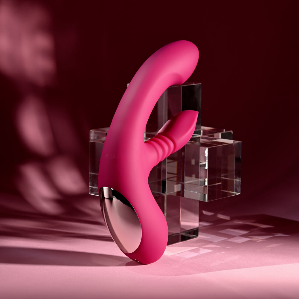 Evolved GENTLE PERSUASION Come-Hither Thrusting Rabbit Vibrator
