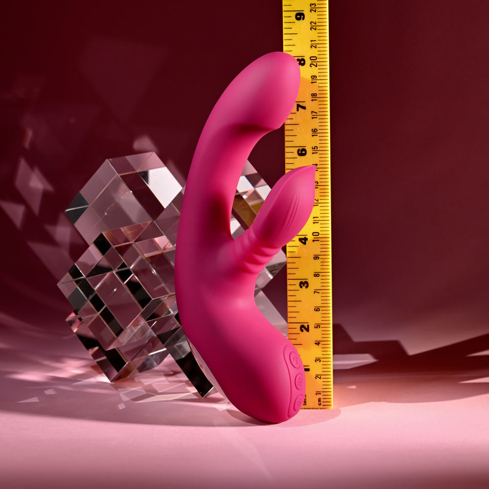 Evolved GENTLE PERSUASION Come-Hither Thrusting Rabbit Vibrator