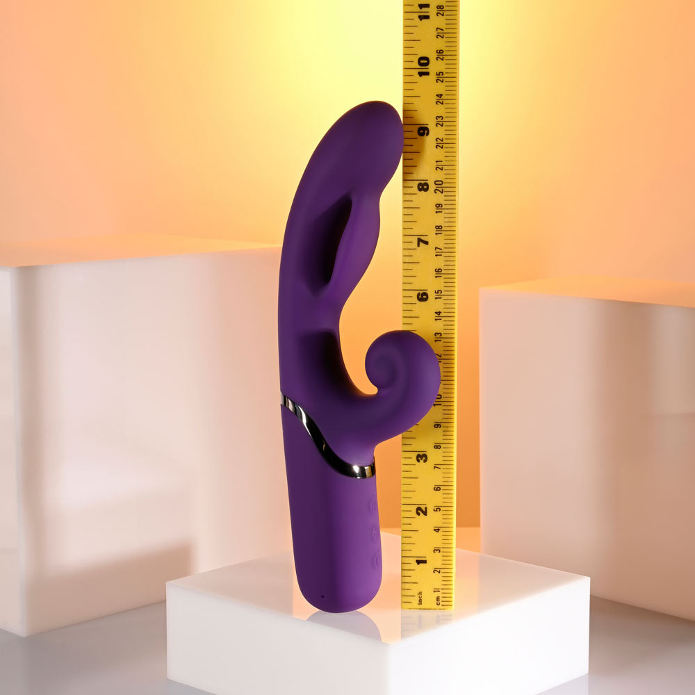 Evolved PLEASURE PUFF - Purple 24.1cm Inflatable Rabbit Vibrator