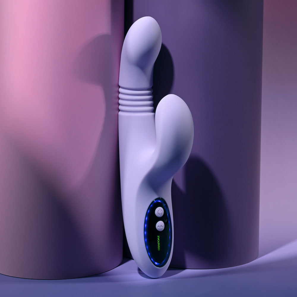 Evolved PEP TALK Thrusting Vibrator with Tapping Clitoral Stimulator