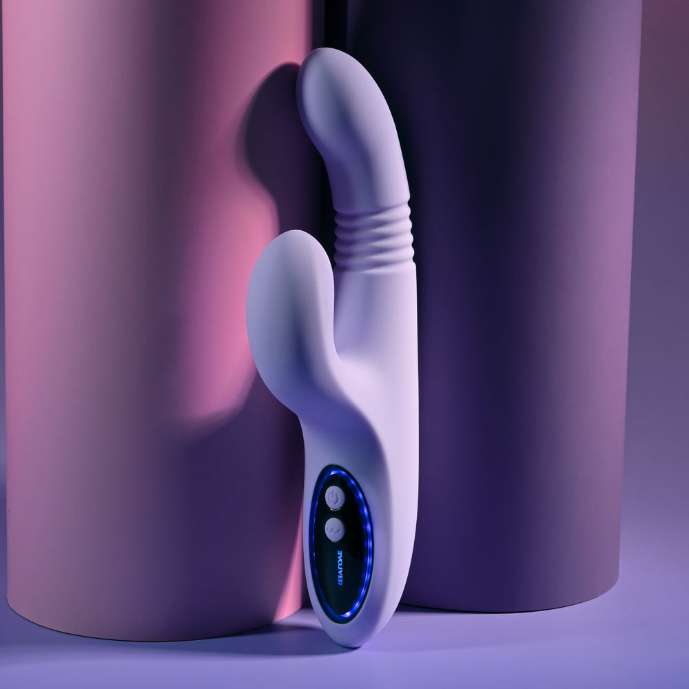 Evolved PEP TALK Thrusting Vibrator with Tapping Clitoral Stimulator