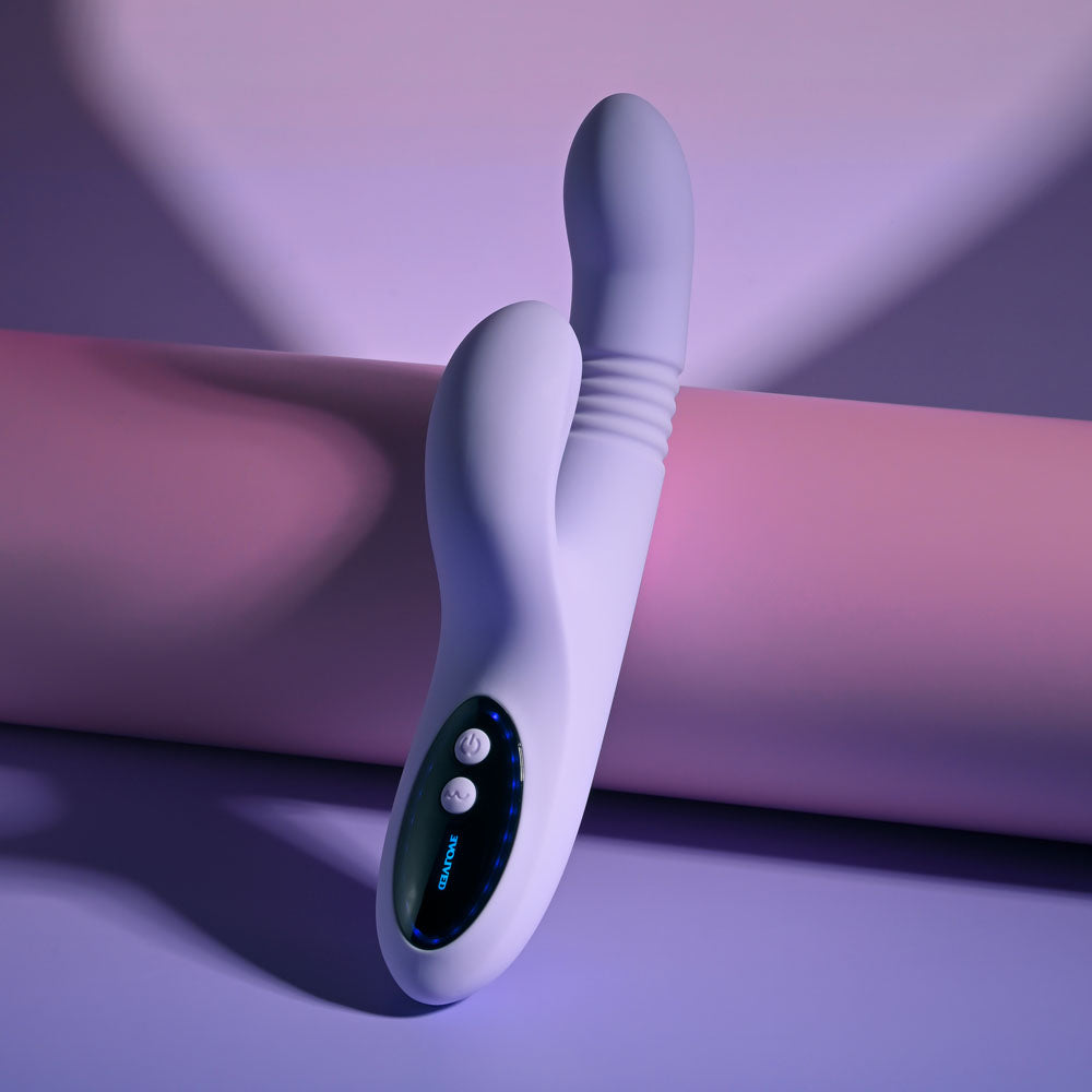 Evolved PEP TALK Thrusting Vibrator with Tapping Clitoral Stimulator